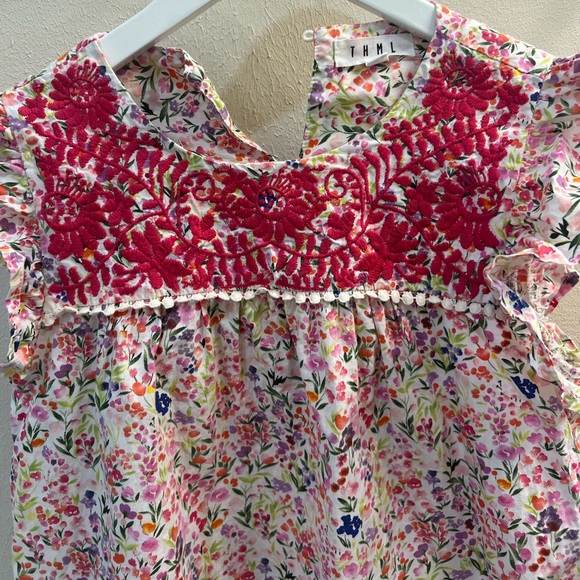 THML Embroidered Floral Blouse - Picture 3 of 5